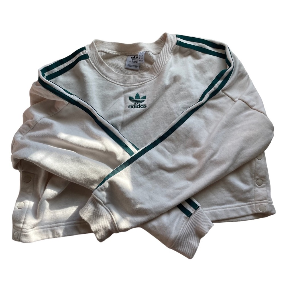 cropped addias sweatshirt